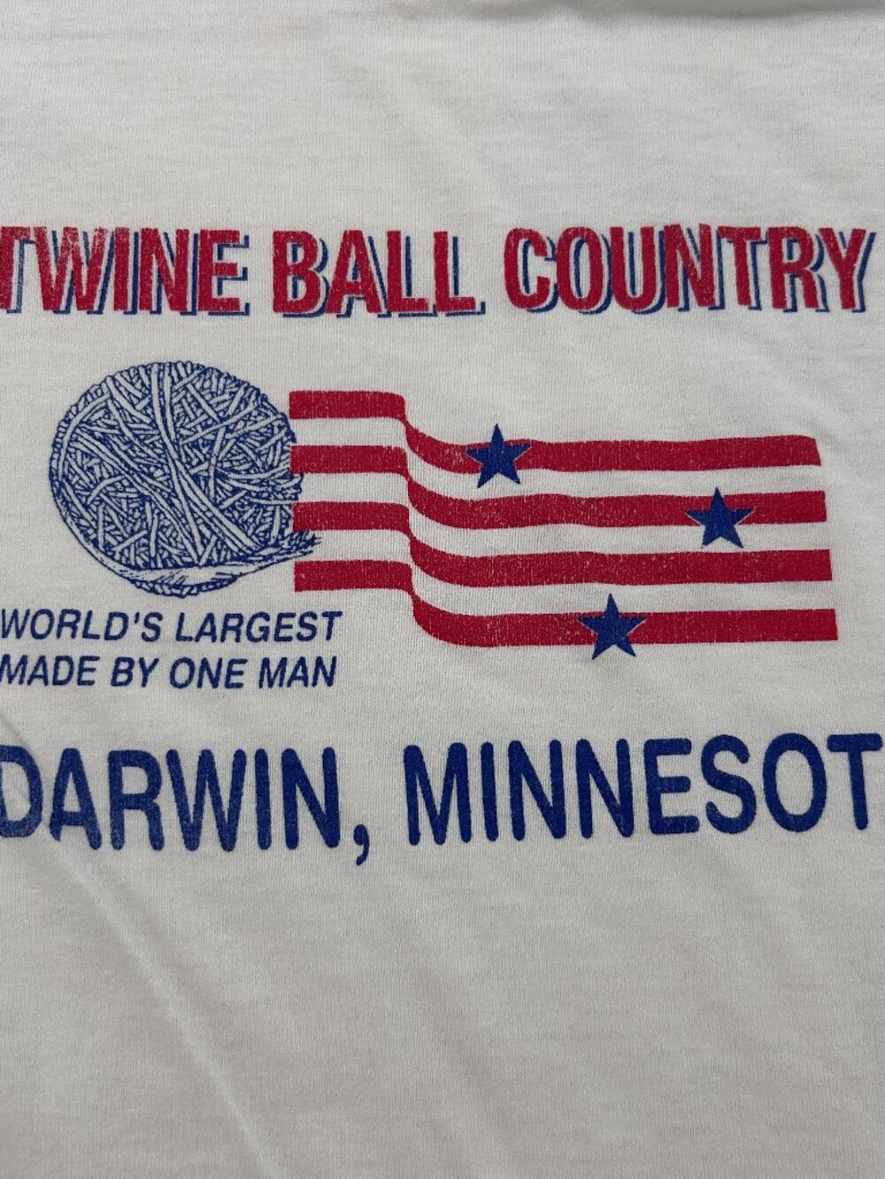 Vintage‎ 90s Minnesota Twine Ball T Shirt Mens Small Single Stitch Tourism